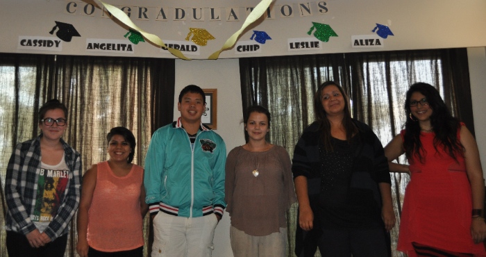 There are six of the eight young people connected with Inner Hope who graduated this year.
