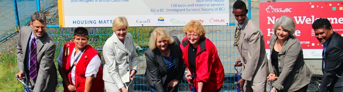The ground-breaking ceremony for Welcome House took place June 20.  Photo supplied by ISSofBC.