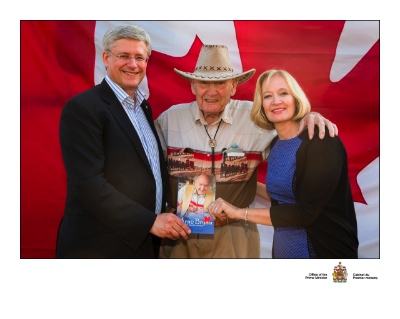 Arne Bryan was received a warm welcome from Prime Minister Stephen Harper and his wife Laureen during their recent visit to BC.