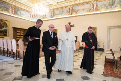 The most recent visit between Geoff Tunnicliffe and Pope Francis was November 6.