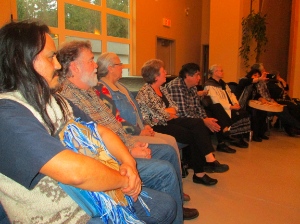 Darryl Klassen, second from left, was recently celebrated for his 25 years with Aboriginal Neighbours.