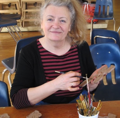 Olga Andrienko often leads pottery workshops for JustPottery.