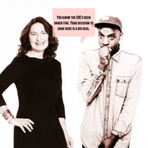 Anna Maria Tremonti welcomed Shad to the very select group of CBC radio hosts.