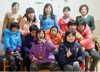 Tao Tao and Ju Ju (second and third from the left in the centre row) have become blossomed in their new surroundings. 