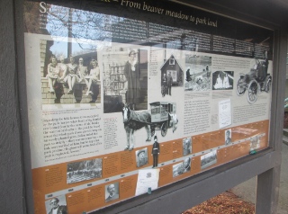 This presentation at Douglas Park tells stories of South Cambie in the early days.