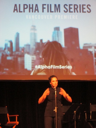 Shaila Visser hosted the launch of the Alpha Film Series.