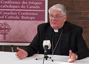 Bishop Douglas Crosby, president of the CCCB.
